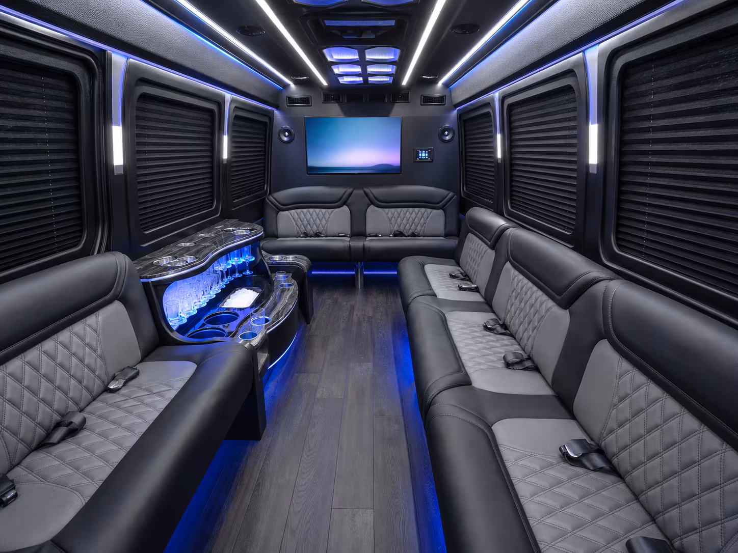 bend party bus interior